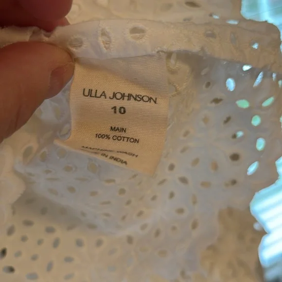 Ulla Johnson White Ruffled Long Sleeve Blouse - Picture 4 of 4